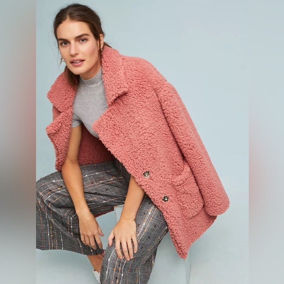 Anthropologie Women's Rosy Sherpa Jacket size XS - Main Image